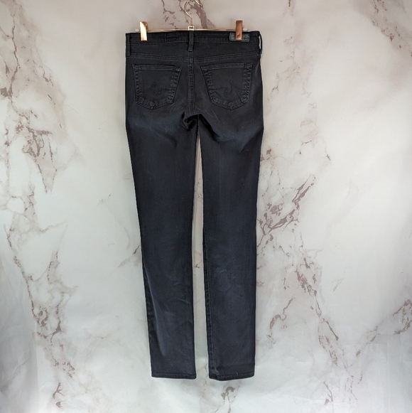AG Adriano Goldschmied Pant Women 25 Black Stilt Cigarette Skinny Y2K Low Rise - Picture 6 of 11